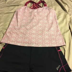 Size L/XL workout bundle- asics and Calvin Klein